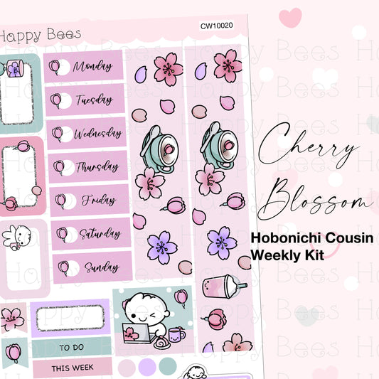 Cherry Blossom - Hobonichi Cousin Weekly Planner Sticker Kit CW10020