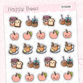 Apple Doodles - Cute Food Fruit Drinks Planner Stickers D10348