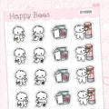 Tax Return Doodles - Cute File Tax Finance Money Planner Stickers D10355