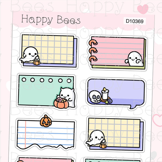 Halloween Memos - Cute Doodles Fall Planner Stickers D10369