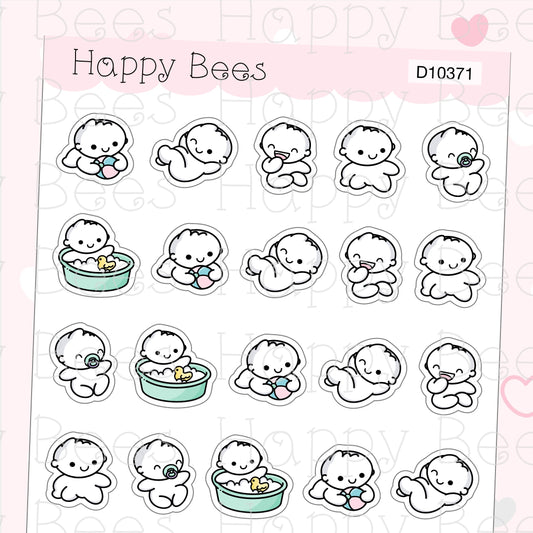 Baby Doodles - Cute Family Planner Stickers D10371