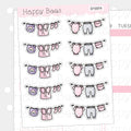 Baby Clothes Line Doodles - Cute Family Planner Stickers D10374
