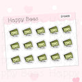Mini Payday Doodles - Cute Finance Planner Stickers D10405