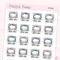 Rest Day Doodles- Cute Day Off Planner Stickers D10421