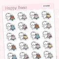 Birthday Cake Doodles  - Cute Celebration Food Planner Stickers D10456
