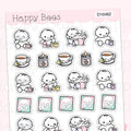 Relax Time Doodles - Cute Mental Health Planner Stickers D10462