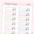 Medicine Weekly Tracker - Cute Medication Sick Planner Stickers D10467