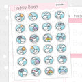 Weather Icons - Cute Doodles Functional Planner Stickers D10470