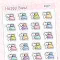 Change Bed Sheet Doodles - Cute Chores Cleaning Planner Stickers D10477