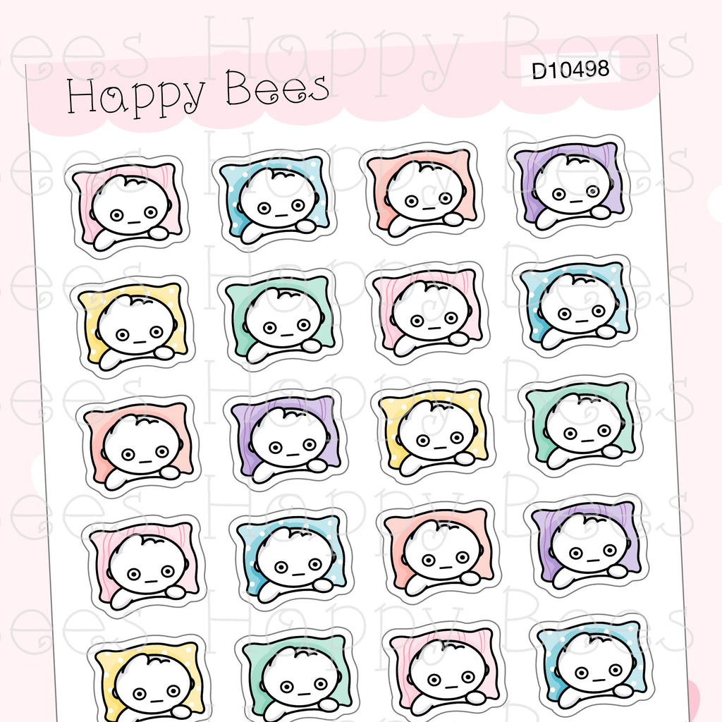 Can't Sleep Doodles - Cute Insomnia Planner Stickers D10498