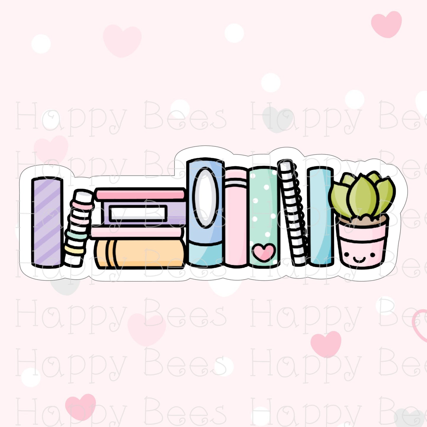 Books Die Cut Doodles - Cute Bullet Journal Planner Stickers DC10008