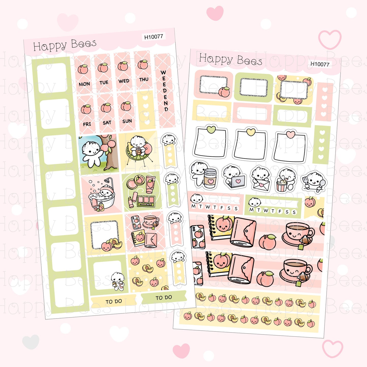 Peachy - Hobonichi Weeks Weekly Planner Sticker Kit H10077