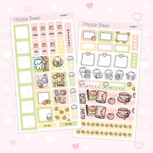 Peachy - Hobonichi Weeks Weekly Planner Sticker Kit H10077