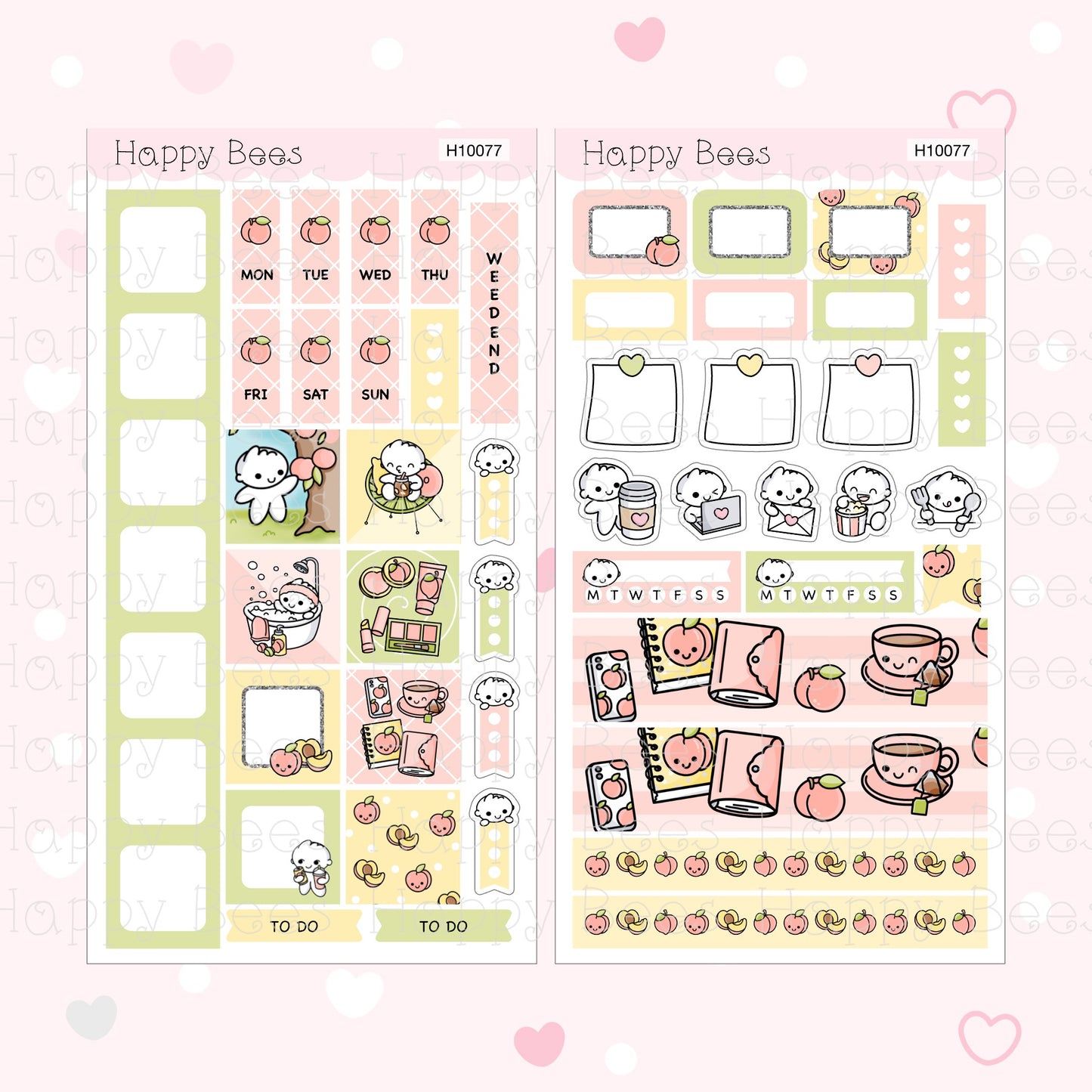 Peachy - Hobonichi Weeks Weekly Planner Sticker Kit H10077