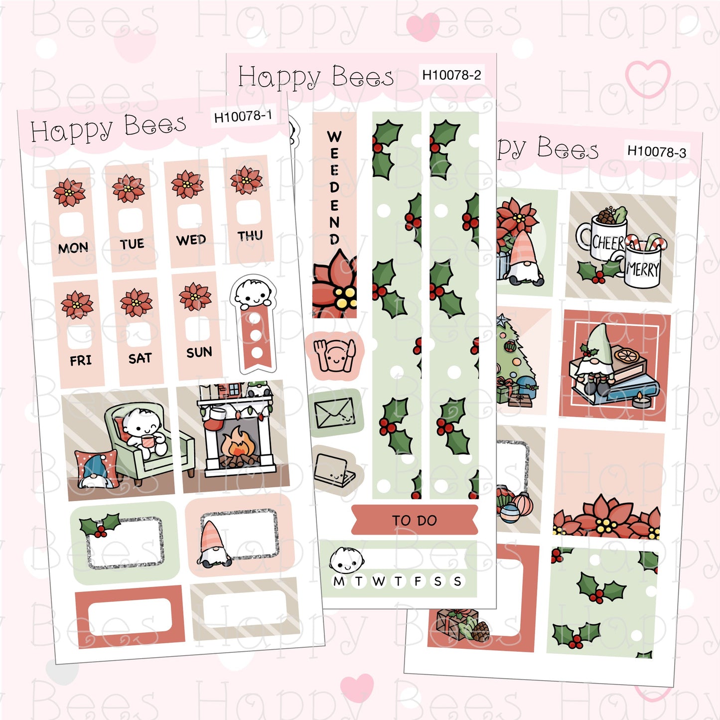 Cozy Christmas - Hobonichi Weeks Weekly Planner Sticker Kit H10078