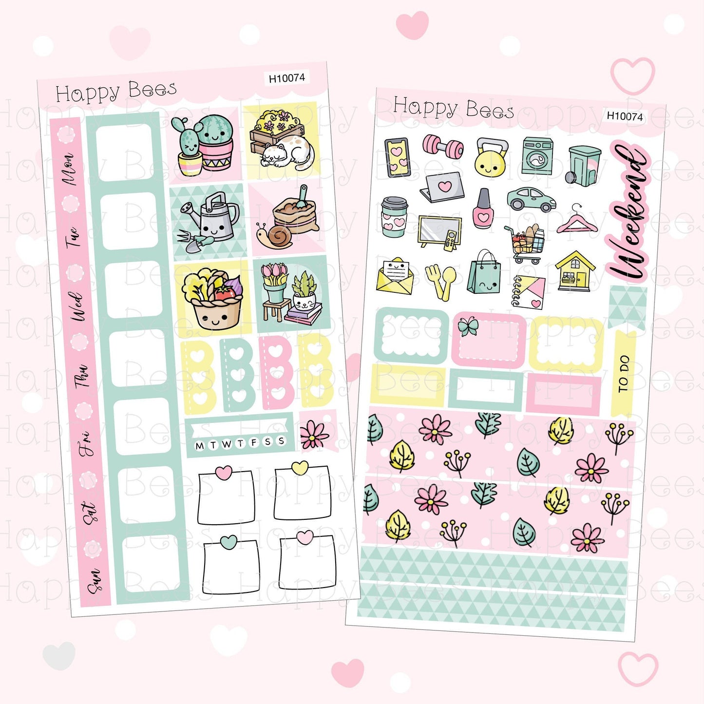 My Little Garden - Hobonichi Weeks Weekly Planner Sticker Kit H10074