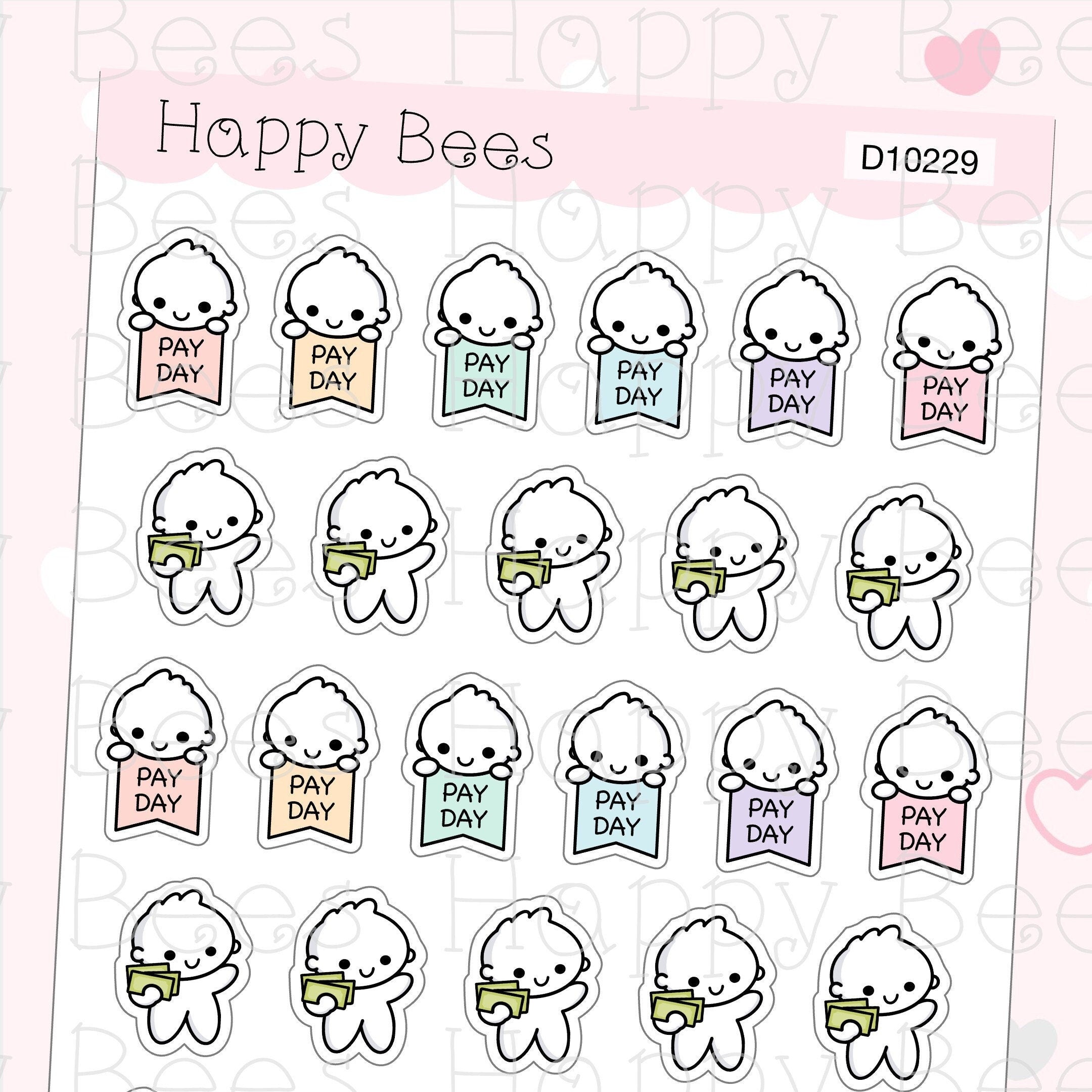 Payday Doodles - Cute Finance Money Planner Stickers D10229