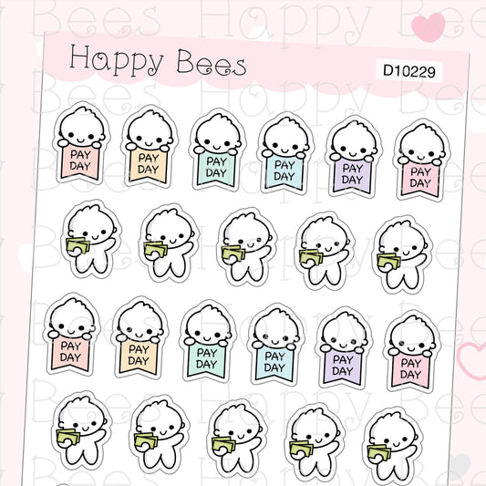 Payday Doodles - Cute Finance Money Planner Stickers D10229