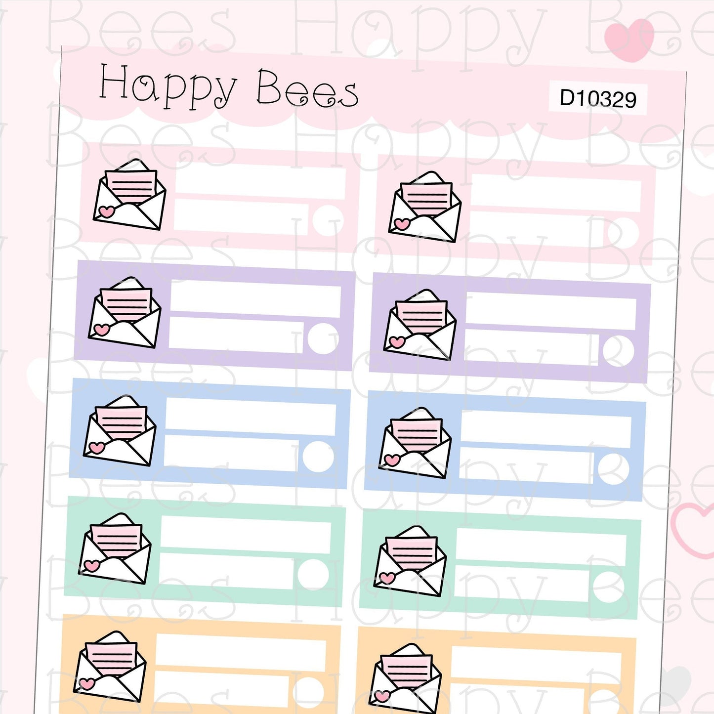 Bill Due Boxes Vol. 2 - Functional Finance Cute Doodles Vertical Planner Stickers D10329