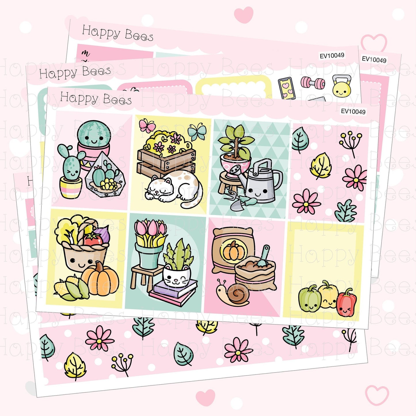 My Little Garden - Vertical Weekly Planner Sticker Kit EV10049