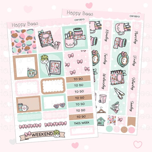 Leopard - Hobonichi Cousin Weekly Planner Sticker Kit CW10013