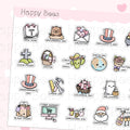 US Festival & Holiday Doodles - Cute Functional Planner Stickers D10220