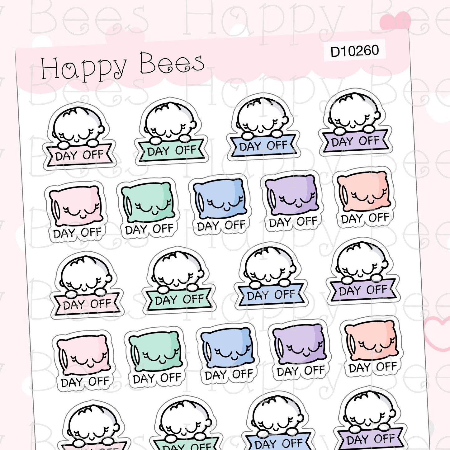 Day Off Doodles - Cute Holiday Functional Planner Stickers D10260