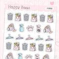 Chores Icons Vol.1 - Functional Cute Doodles Planner Stickers I10002