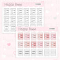 Mini Monthly Tabs Vol. 1 - Functional Cute Doodles Planner Stickers D10330
